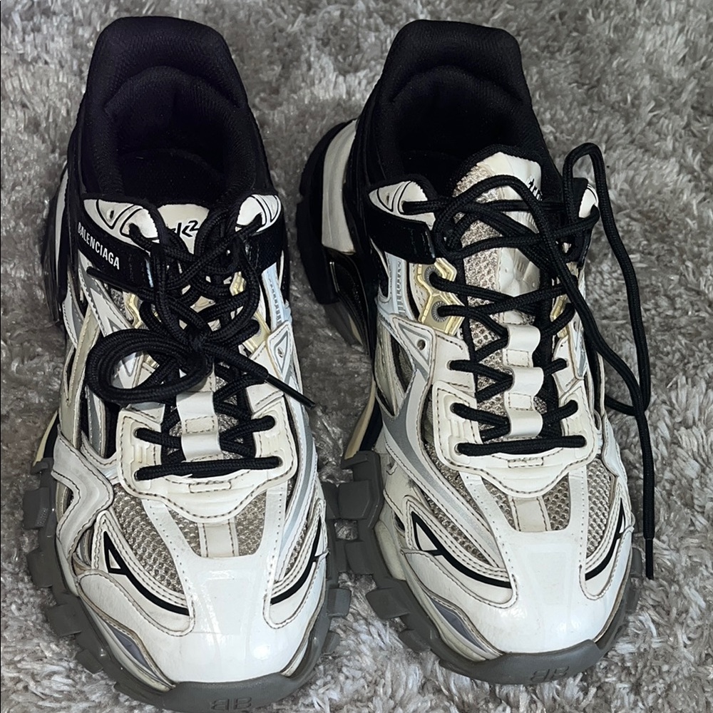 Balenciaga Monochrome Track Sneakers
